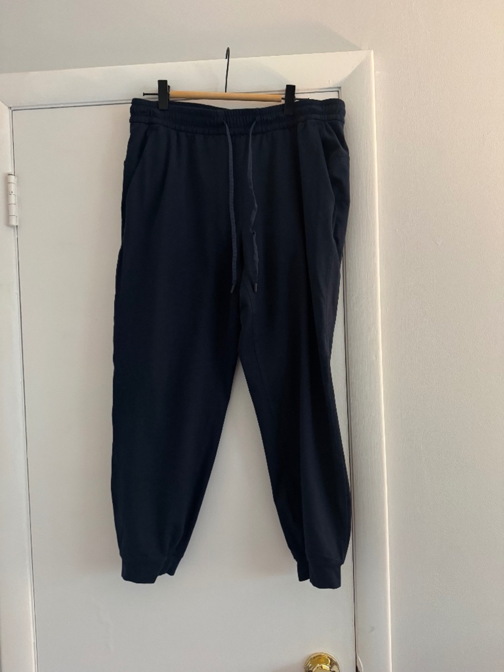 Lululemon Navy Blue Cotton Joggers Drawstring Size 10